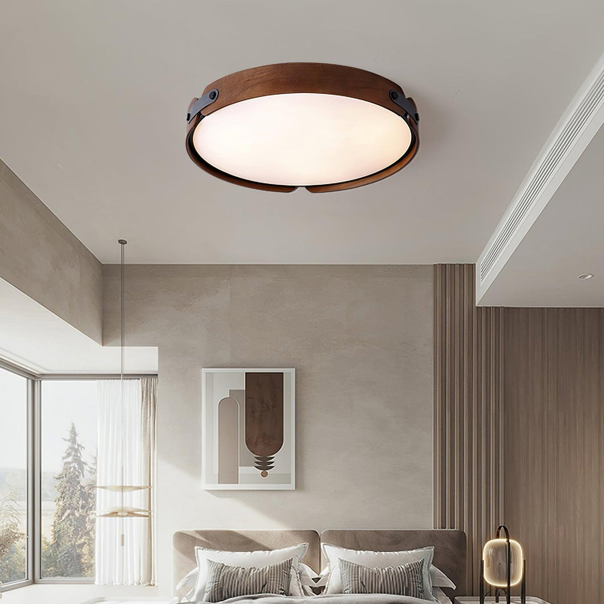 Aiwen Ceiling Light in wood for Living Room by AUVIELIGHT