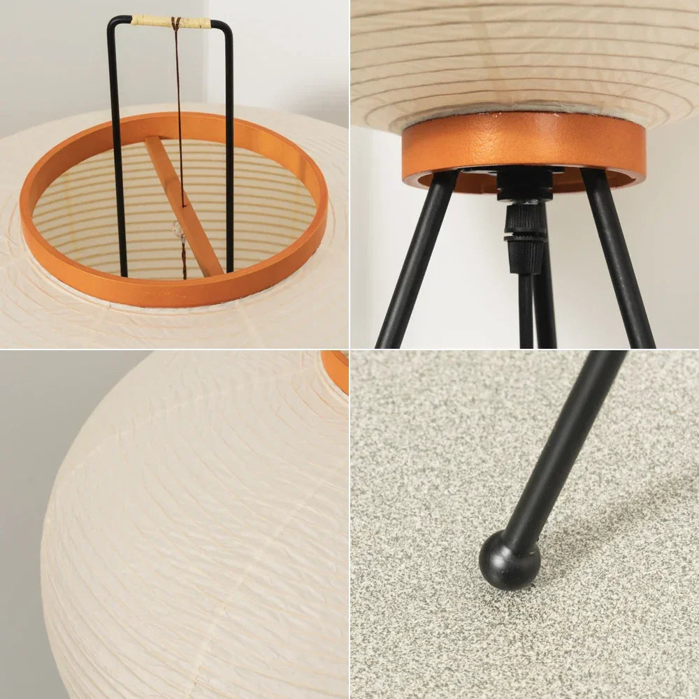 Akari 10A Floor Lamp in paper for Living Room by AUVIELIGHT