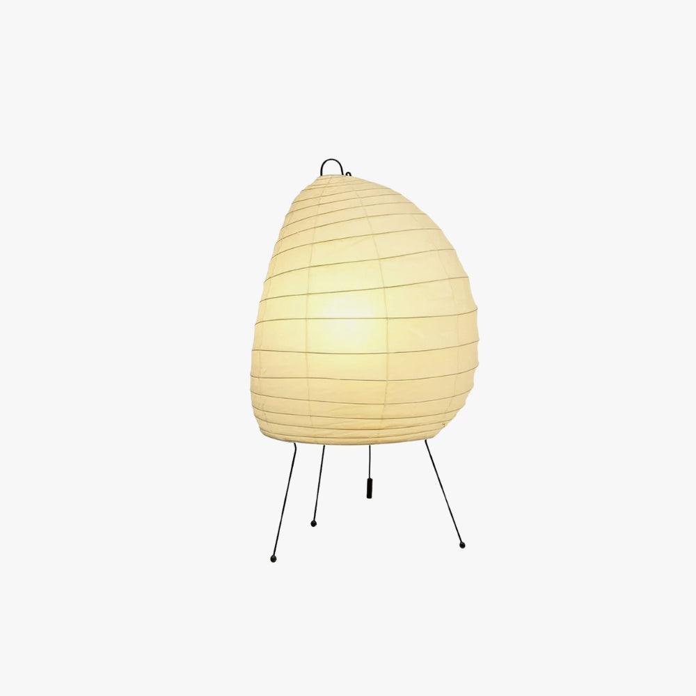 Akari 1N Table Lamp for Living Room by AUVIELIGHT, Dia 26cm x H 49cm / Dia 10.2" x H 19.3" / White / AU Plug and 3 other sizes