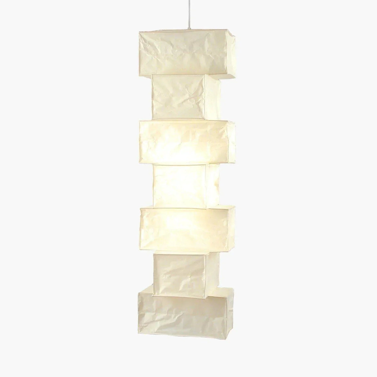 Akari 36N Pendant Light for Kitchen Island by AUVIELIGHT, Model B Dia 42cm x H 160cm / ∅ 16.5″ x H 63″ / White