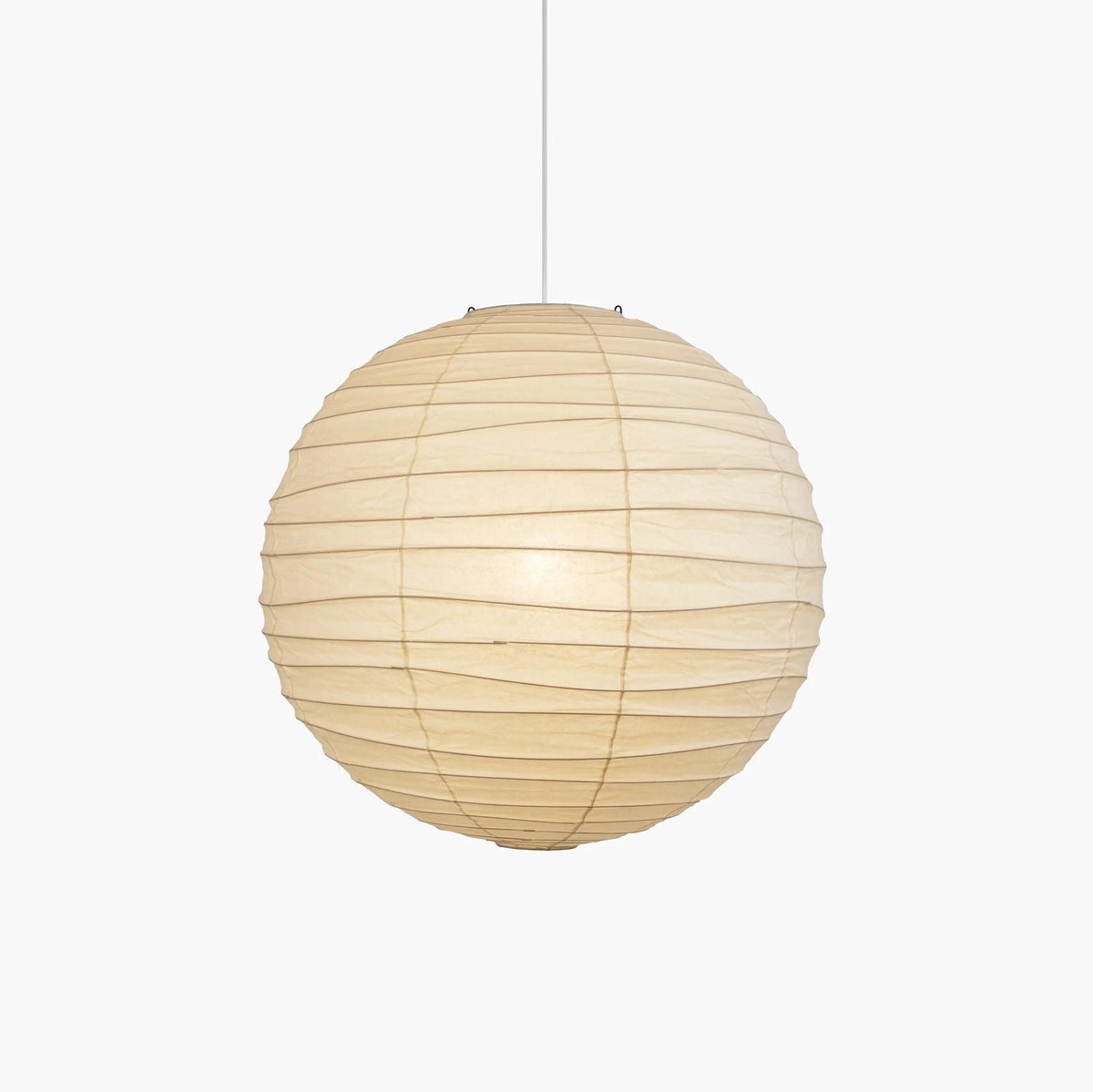 Akari D Pendant Light in paper for Kitchen Island by AUVIELIGHT, Dia 100cm x H 96cm / ∅ 39.3″ x H 37.7″ / White and 2 other sizes