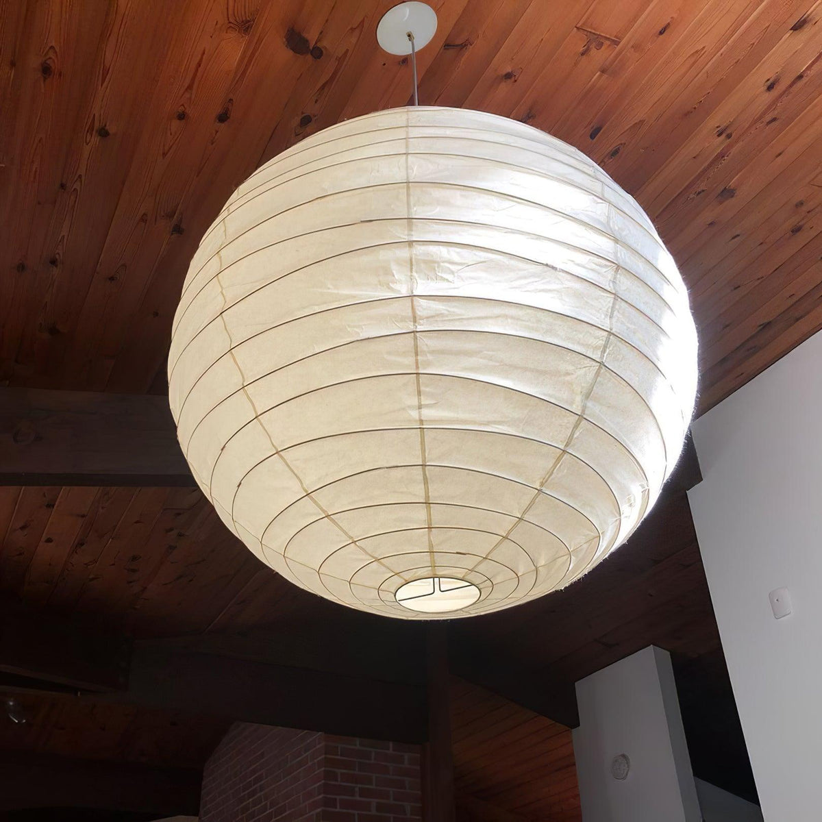 Akari D Pendant Light in paper for Kitchen Island by AUVIELIGHT