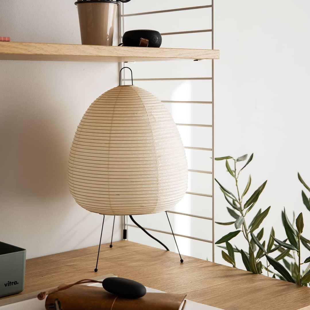 Akari 1A Table Lamp in paper for Living Room by AUVIELIGHT
