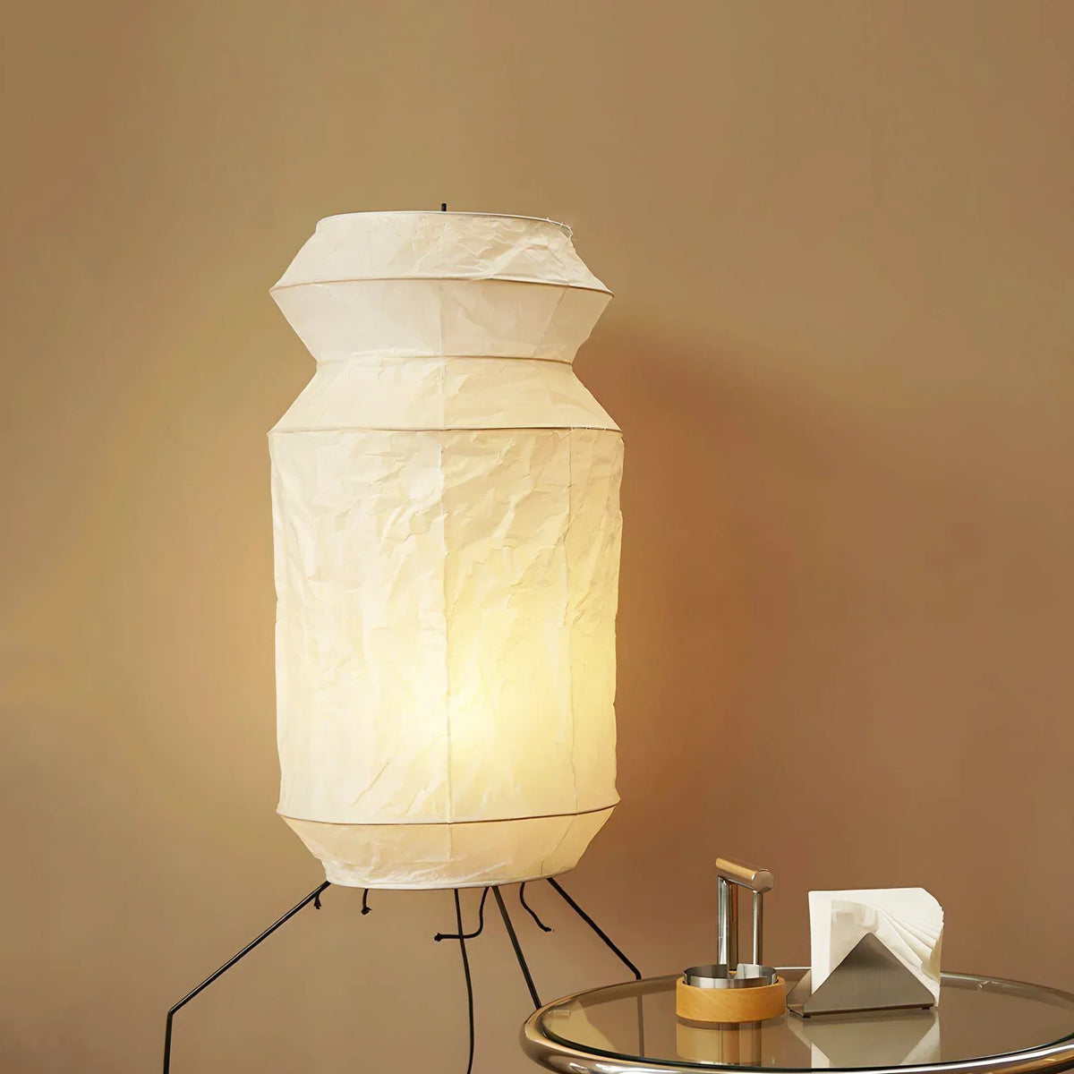 Akari UF3-L6 Floor Lamp in paper for Living Room by AUVIELIGHT