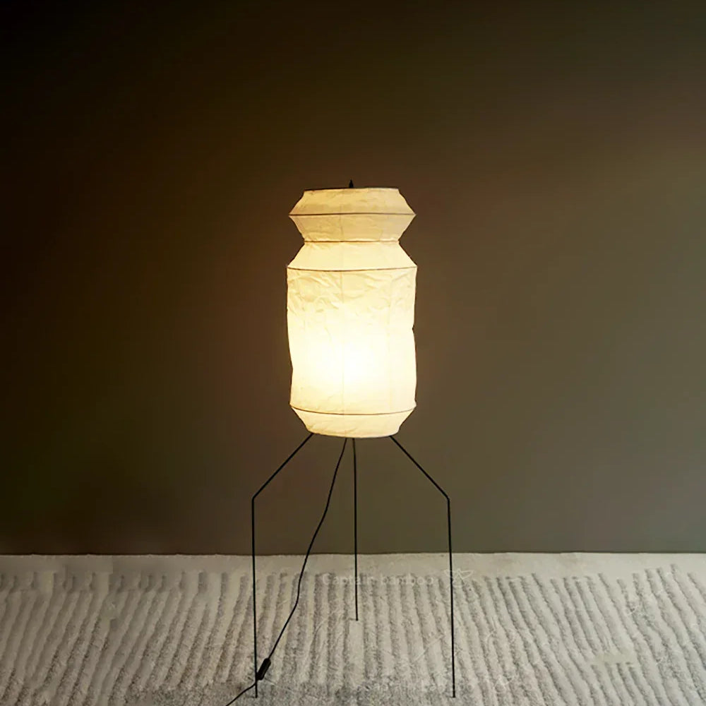 Akari UF3-L6 Floor Lamp in paper for Living Room by AUVIELIGHT