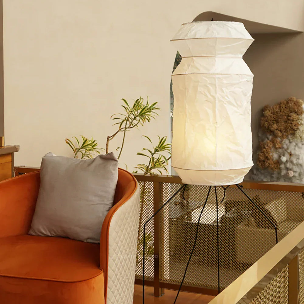 Akari UF3-L6 Floor Lamp in paper for Living Room by AUVIELIGHT