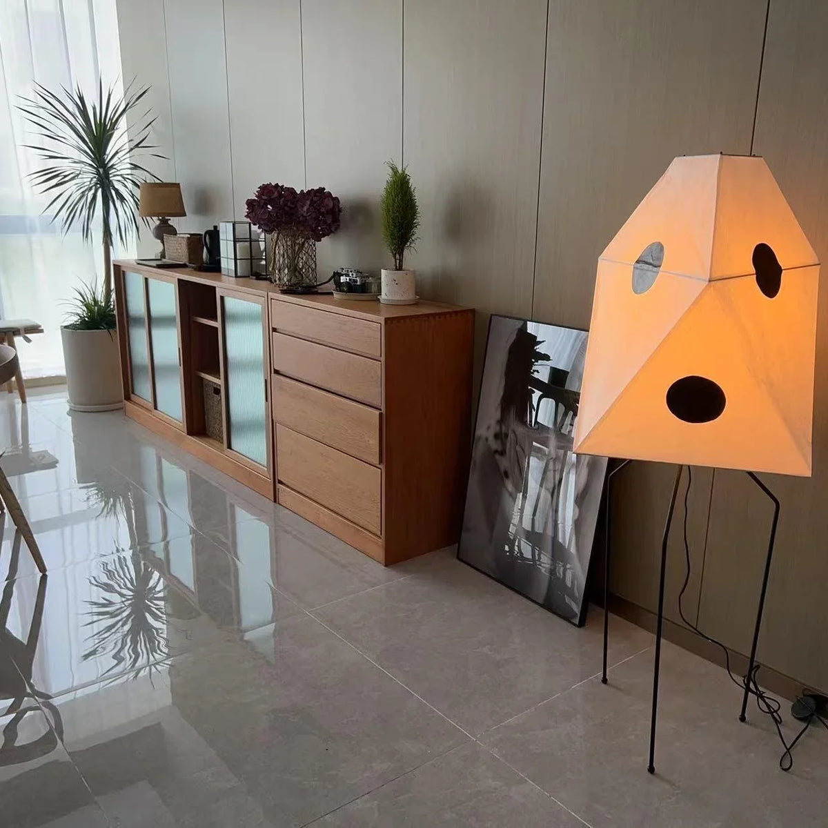Akari UF3-Q Floor Lamp for Living Room by AUVIELIGHT