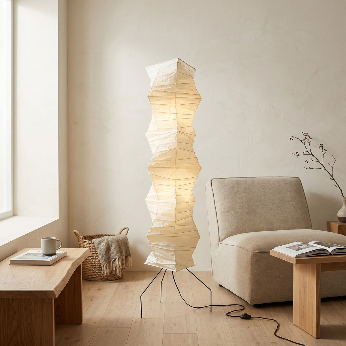 Akari UF4-33N Floor Lamp for Living Room by AUVIELIGHT