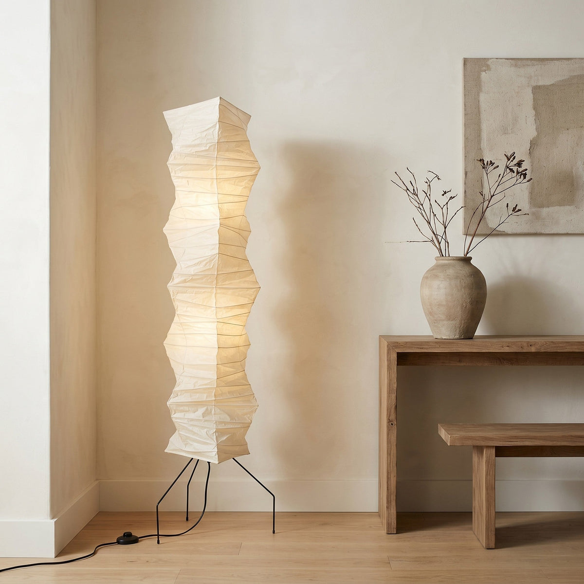 Akari UF4-33N Floor Lamp for Living Room by AUVIELIGHT