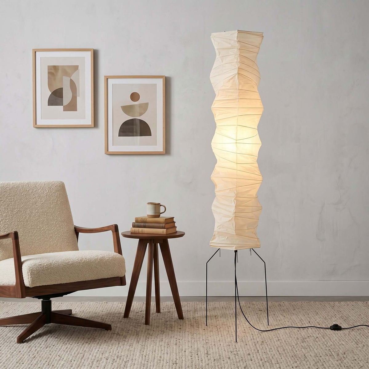 Akari UF4-33N Floor Lamp for Living Room by AUVIELIGHT