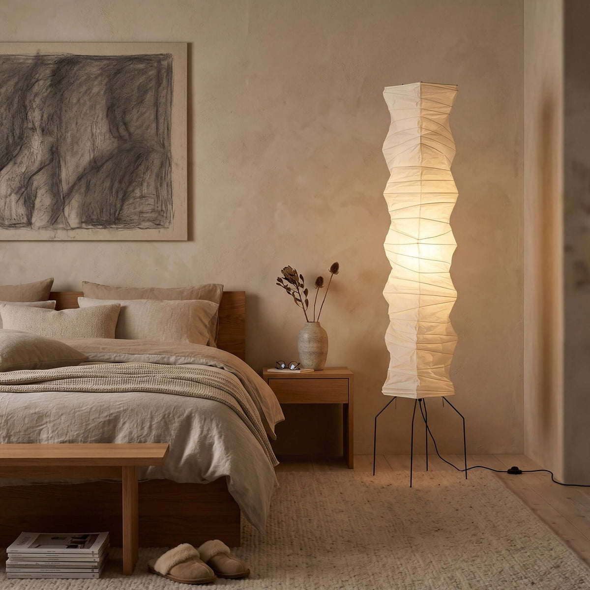 Akari UF4-33N Floor Lamp for Living Room by AUVIELIGHT