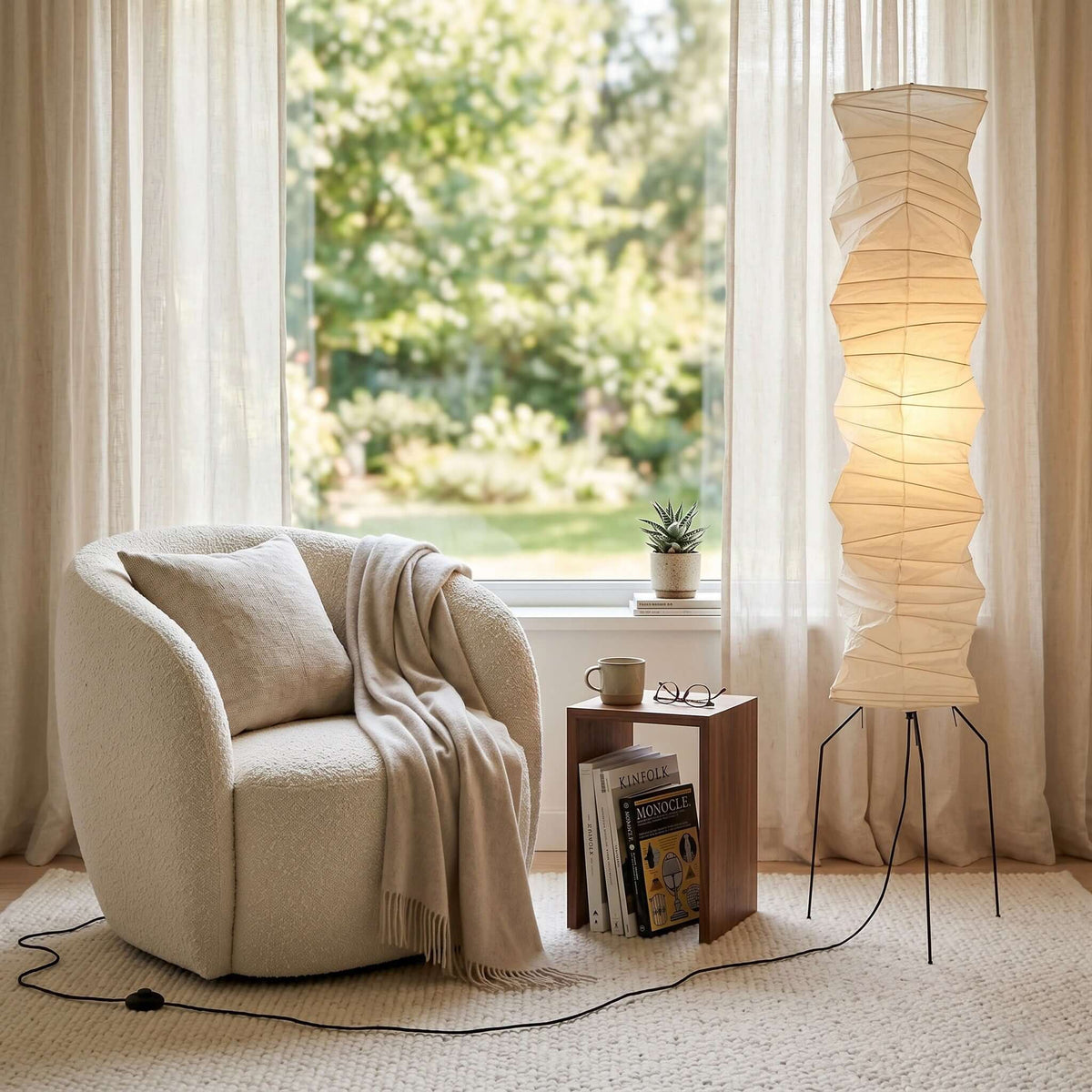 Akari UF4-33N Floor Lamp for Living Room by AUVIELIGHT