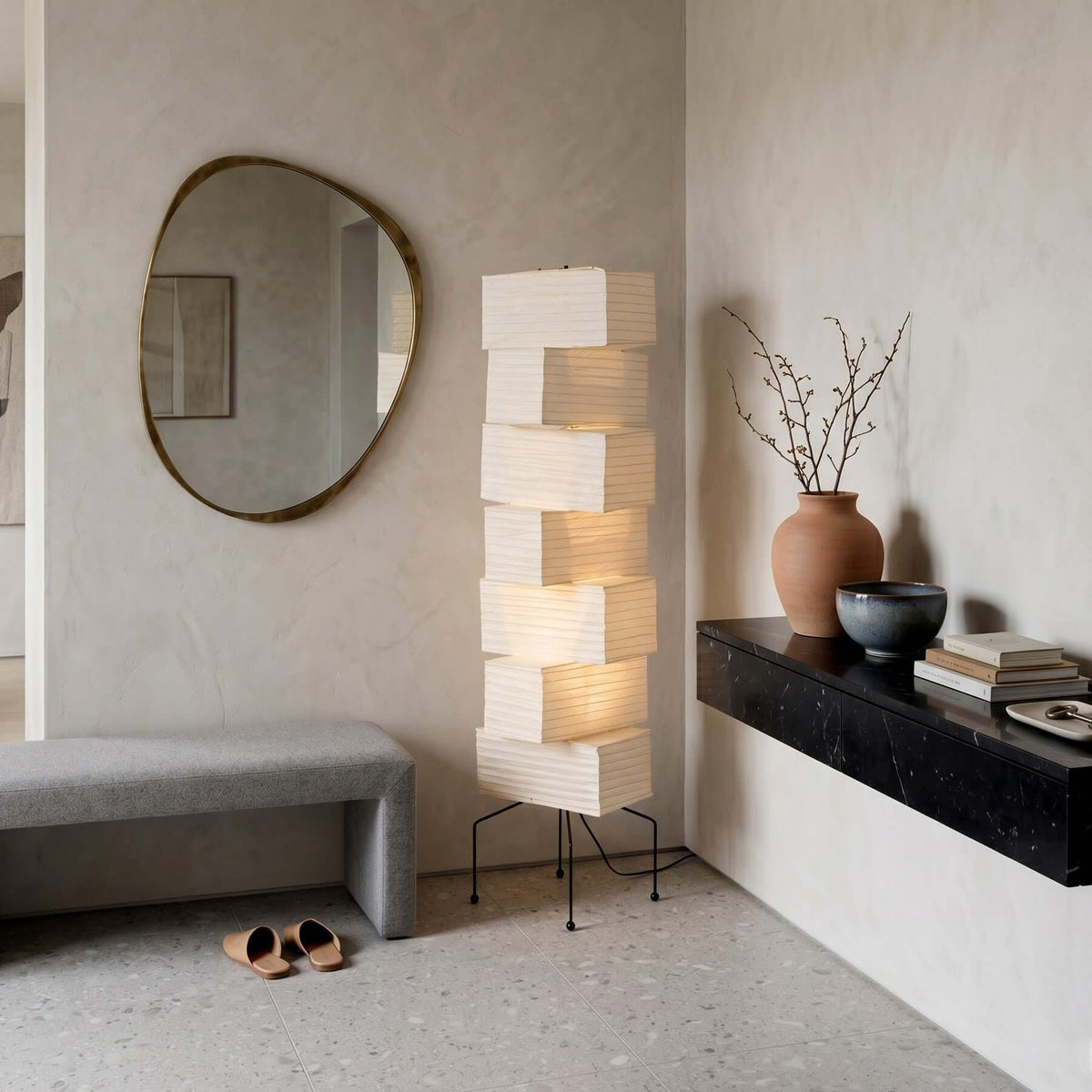 Akari UF4-L10 Floor Lamp for Living Room by AUVIELIGHT