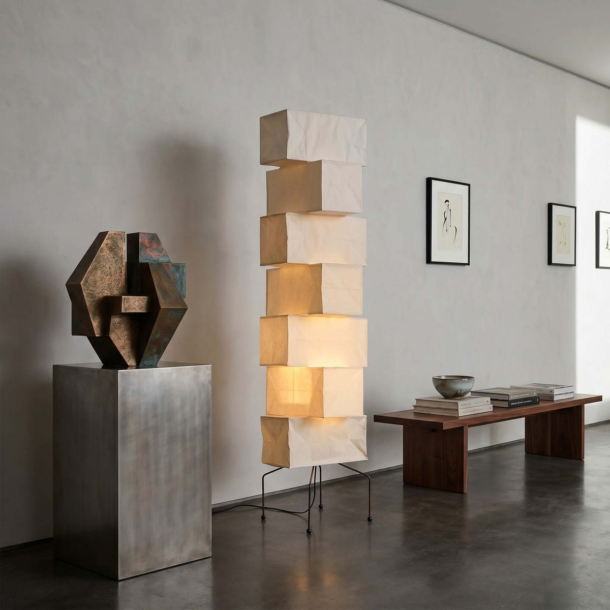 Akari UF4-L10 Floor Lamp for Living Room by AUVIELIGHT