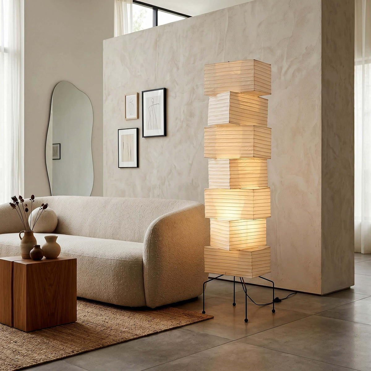 Akari UF4-L10 Floor Lamp for Living Room by AUVIELIGHT