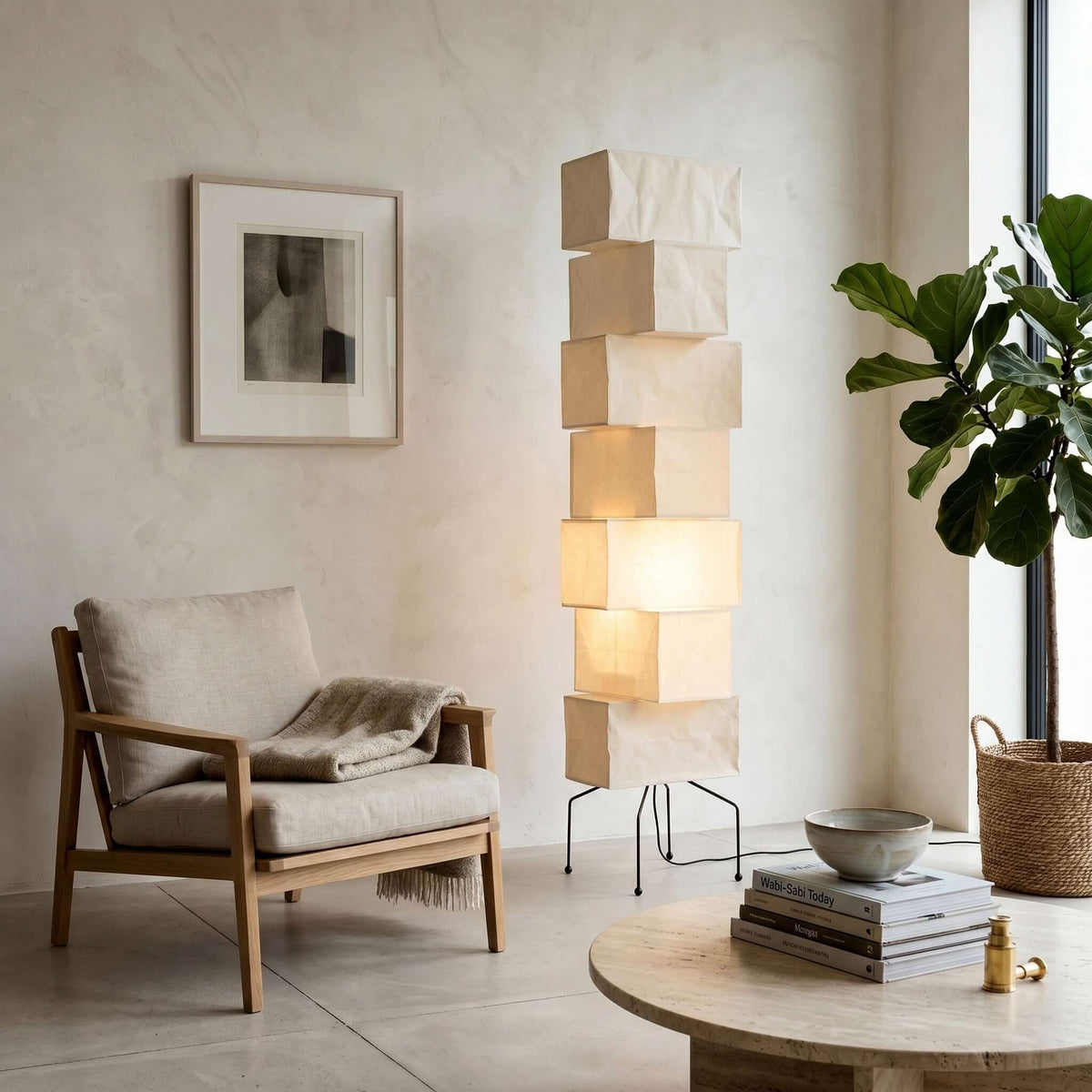 Akari UF4-L10 Floor Lamp for Living Room by AUVIELIGHT