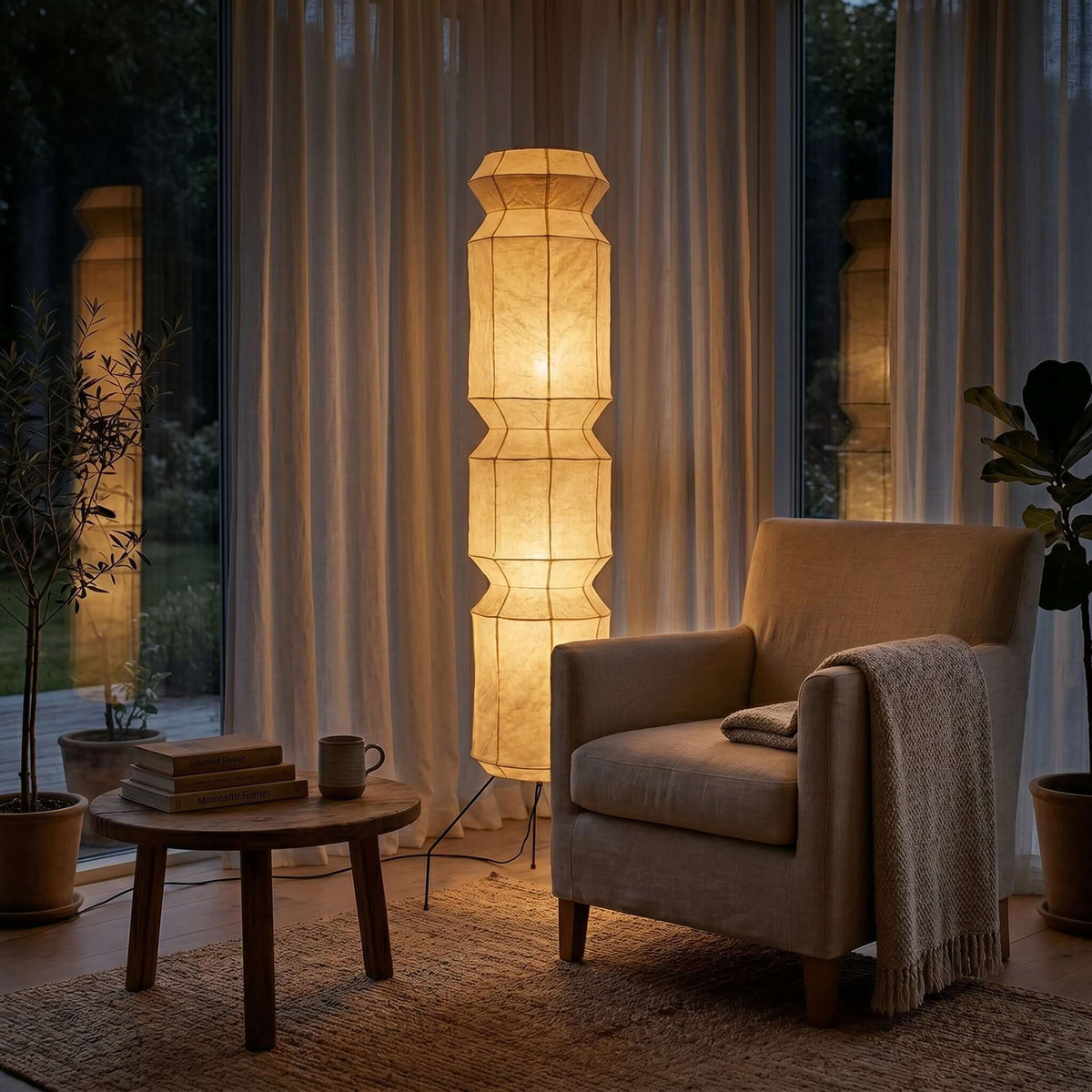Akari UF4-L6 Floor Lamp for Living Room by AUVIELIGHT