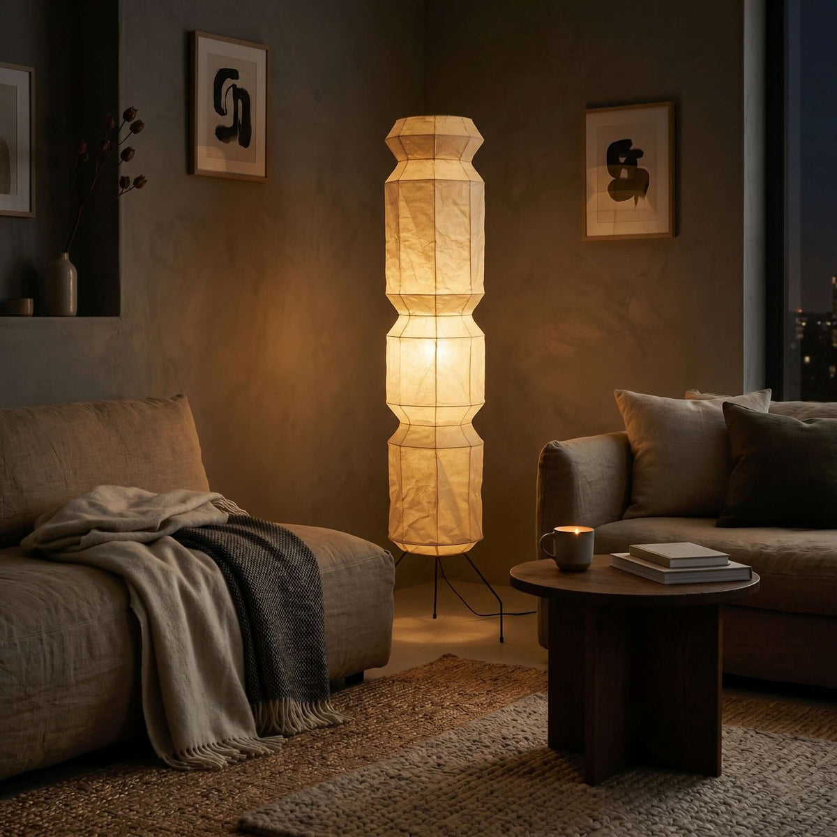 Akari UF4-L6 Floor Lamp for Living Room by AUVIELIGHT