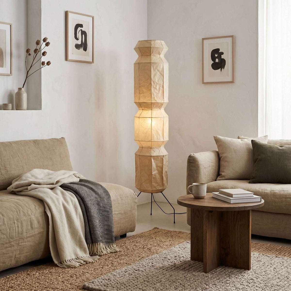 Akari UF4-L6 Floor Lamp for Living Room by AUVIELIGHT