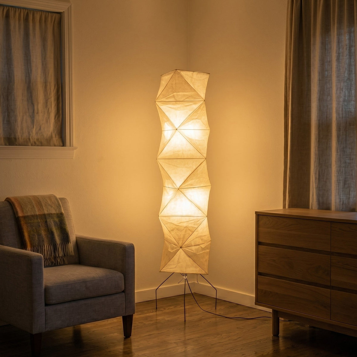 Akari UF4-L8 Floor Lamp for Living Room by AUVIELIGHT