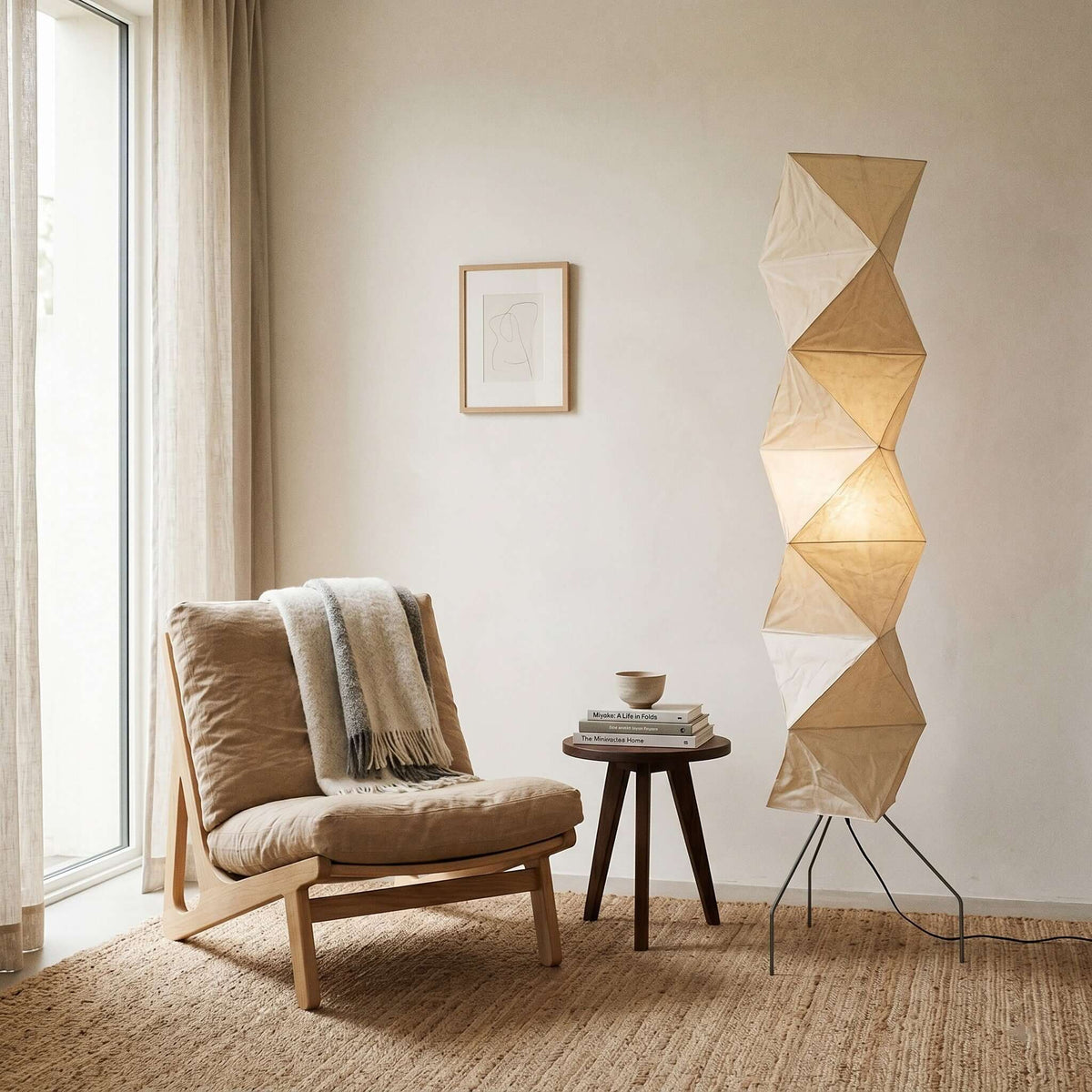 Akari UF4-L8 Floor Lamp for Living Room by AUVIELIGHT