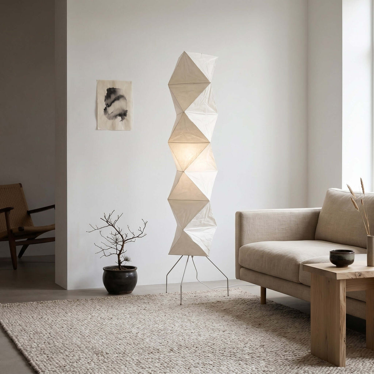 Akari UF4-L8 Floor Lamp for Living Room by AUVIELIGHT