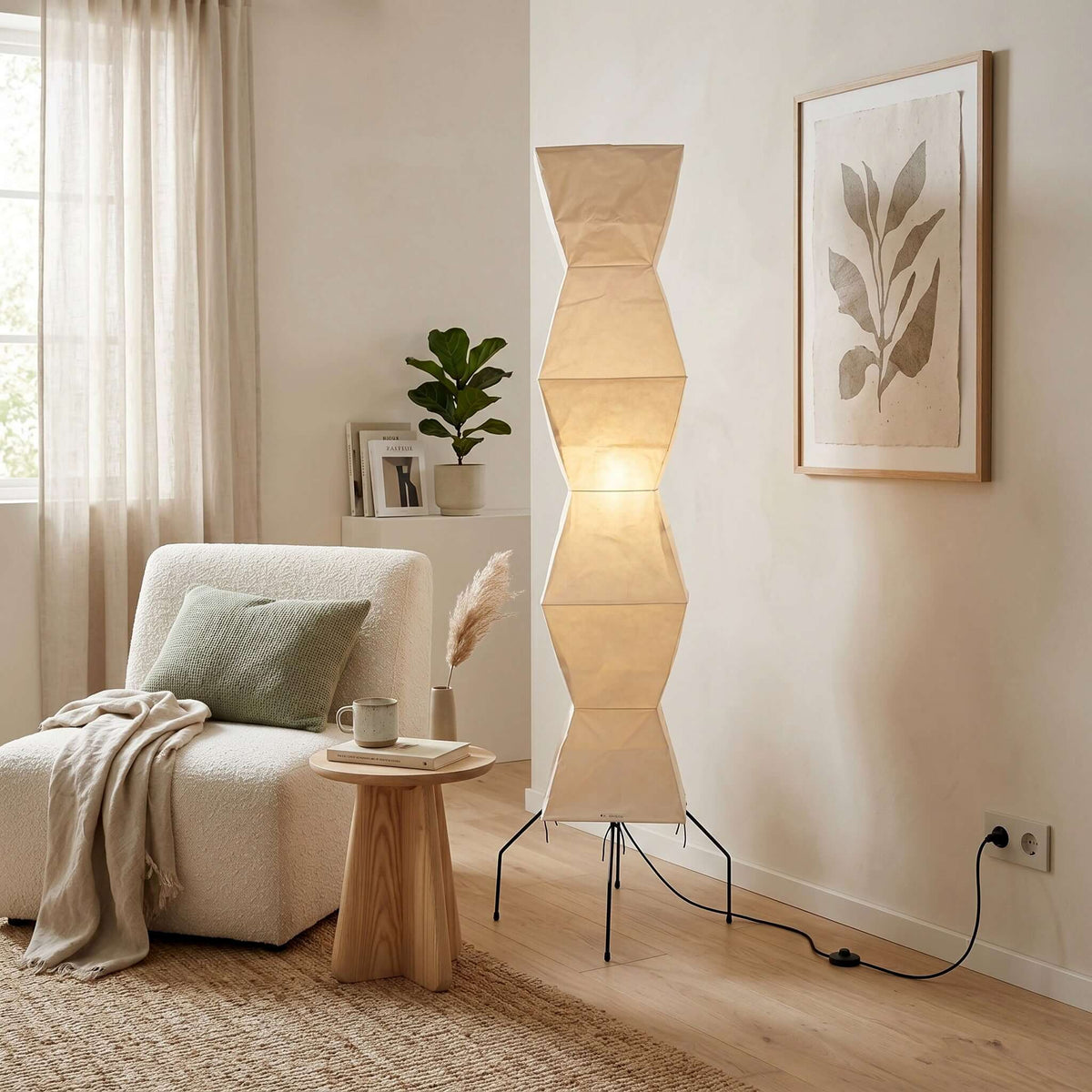 Akari UF4-L8 Floor Lamp for Living Room by AUVIELIGHT