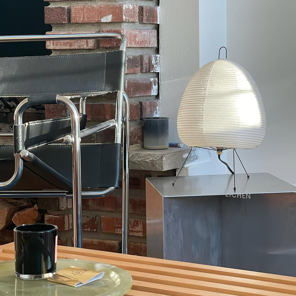Akari 1A Table Lamp in paper for Living Room by AUVIELIGHT