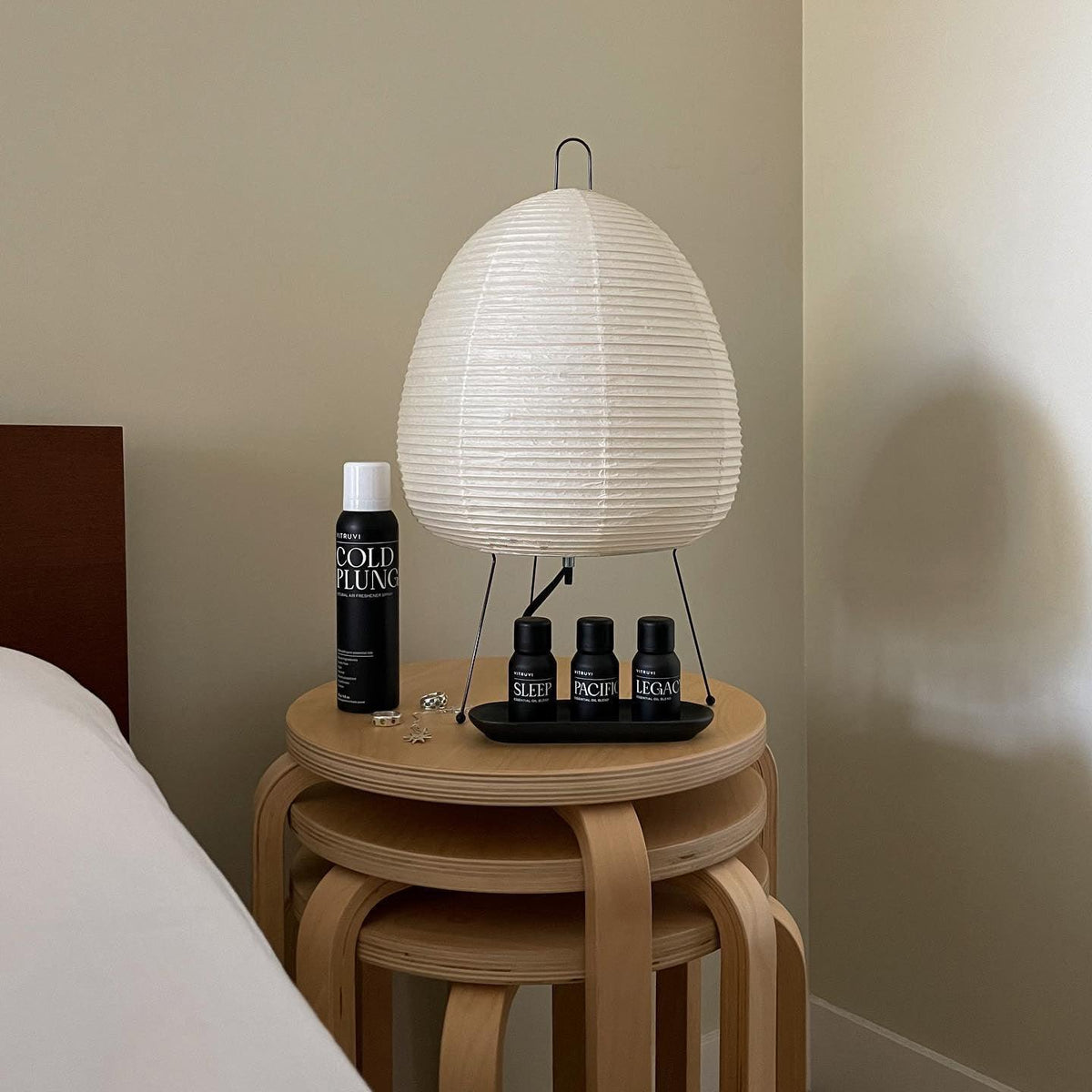 Akari 1A Table Lamp in paper for Living Room by AUVIELIGHT