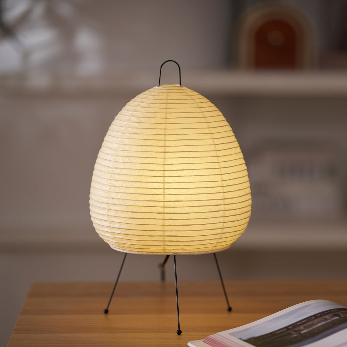 Akari 1A Table Lamp in paper for Living Room by AUVIELIGHT