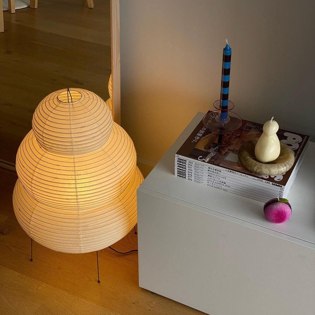 Akari 25N Table Lamp in paper for Living Room by AUVIELIGHT