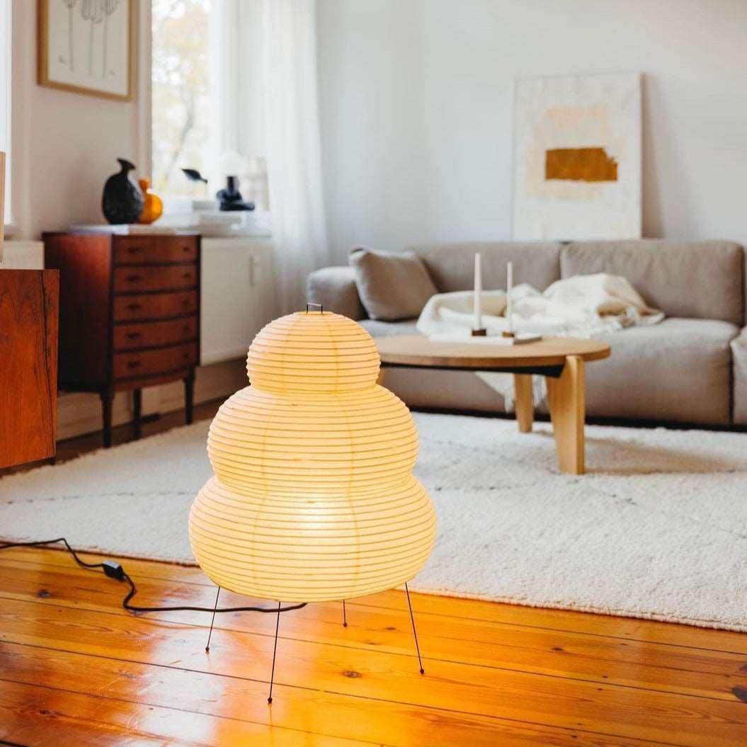 Akari 25N Table Lamp in paper for Living Room by AUVIELIGHT
