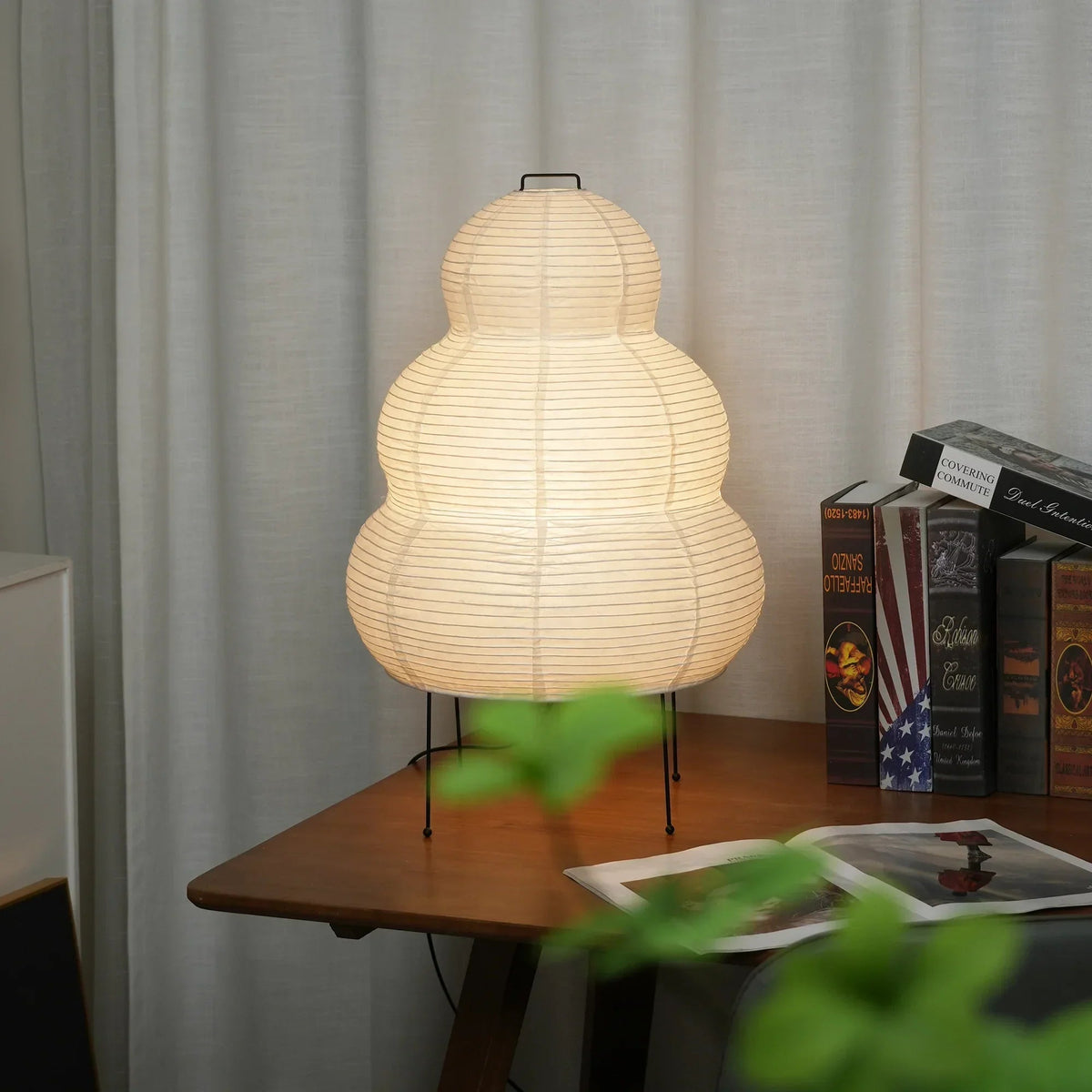 Akari 25N Table Lamp in paper for Living Room by AUVIELIGHT