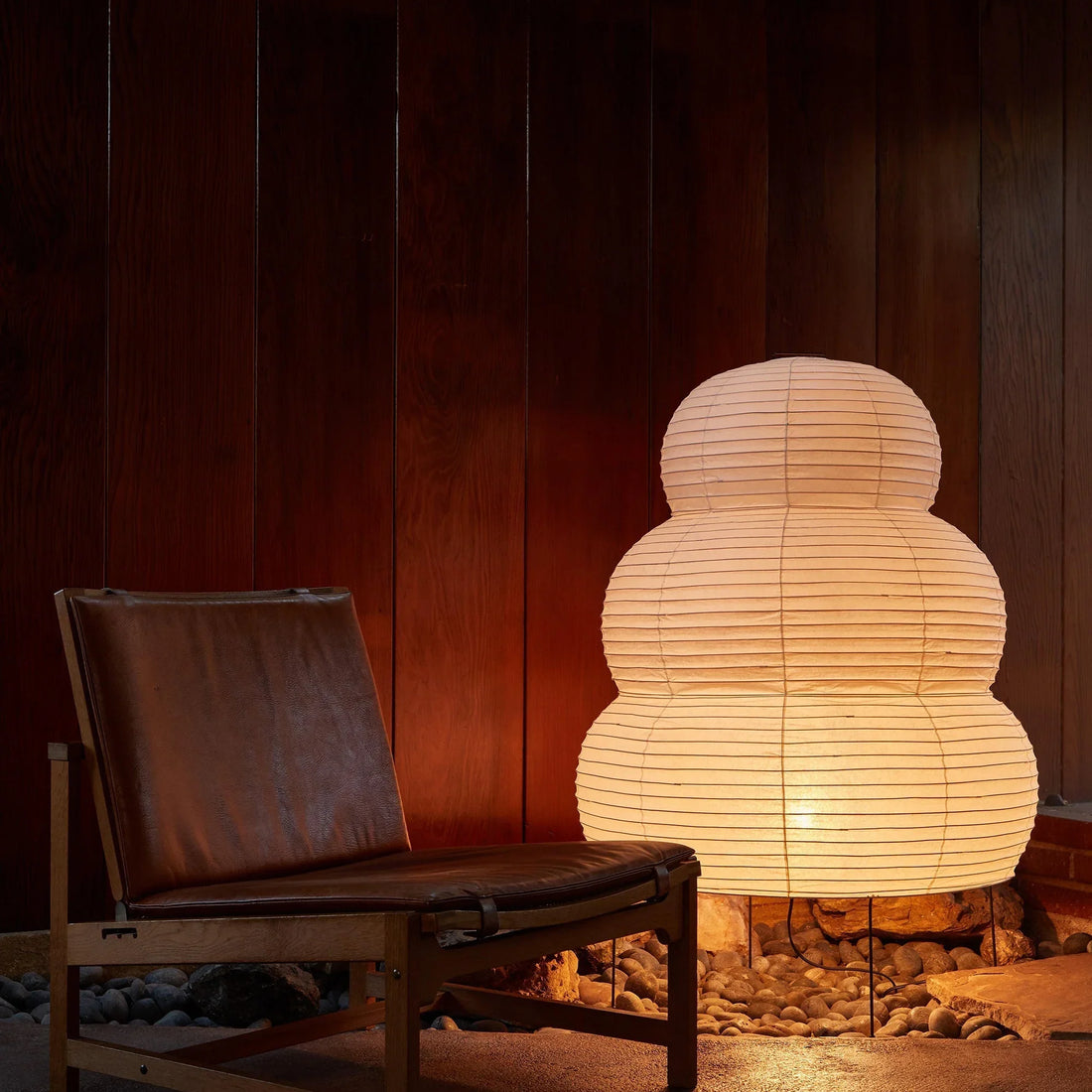 Akari 25N Table Lamp in paper for Living Room by AUVIELIGHT