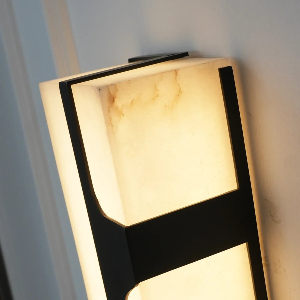 Ariel Wall Light in alabaster for Hallway by AUVIELIGHT
