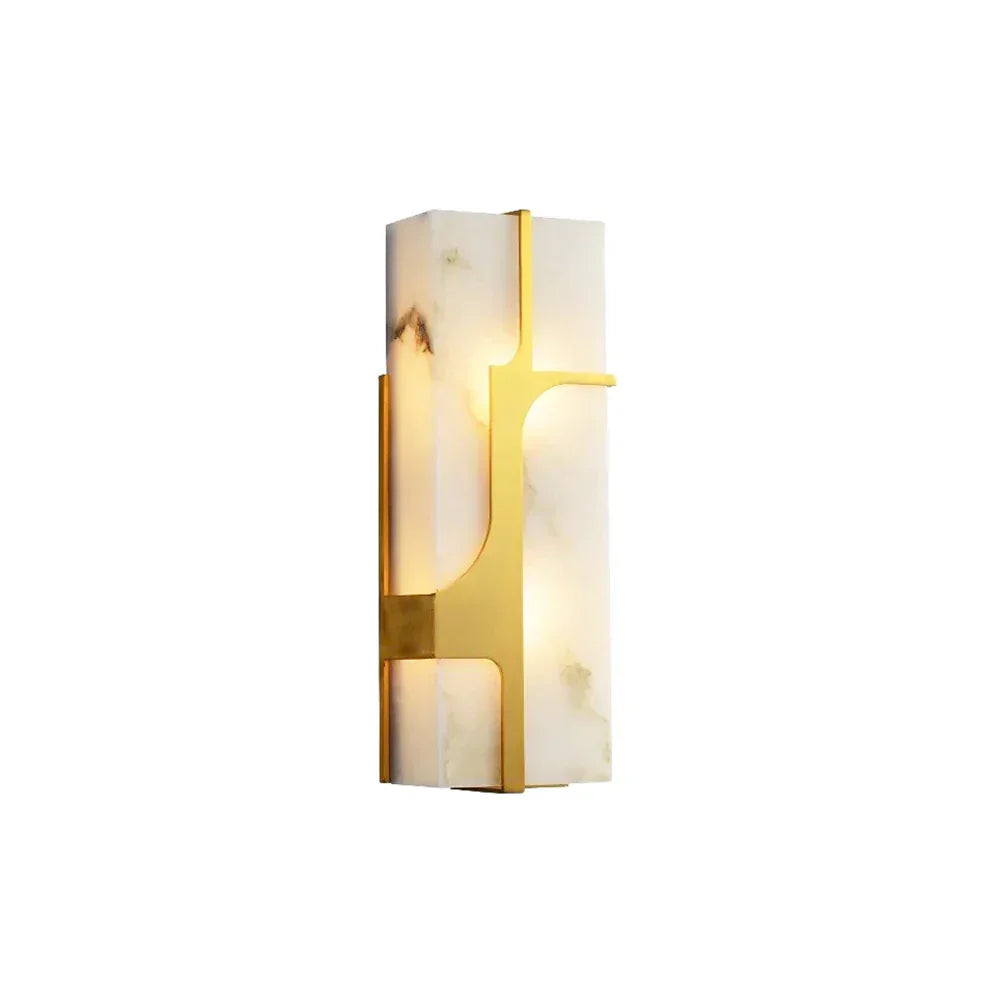 Ariel Wall Light in alabaster for Hallway by AUVIELIGHT