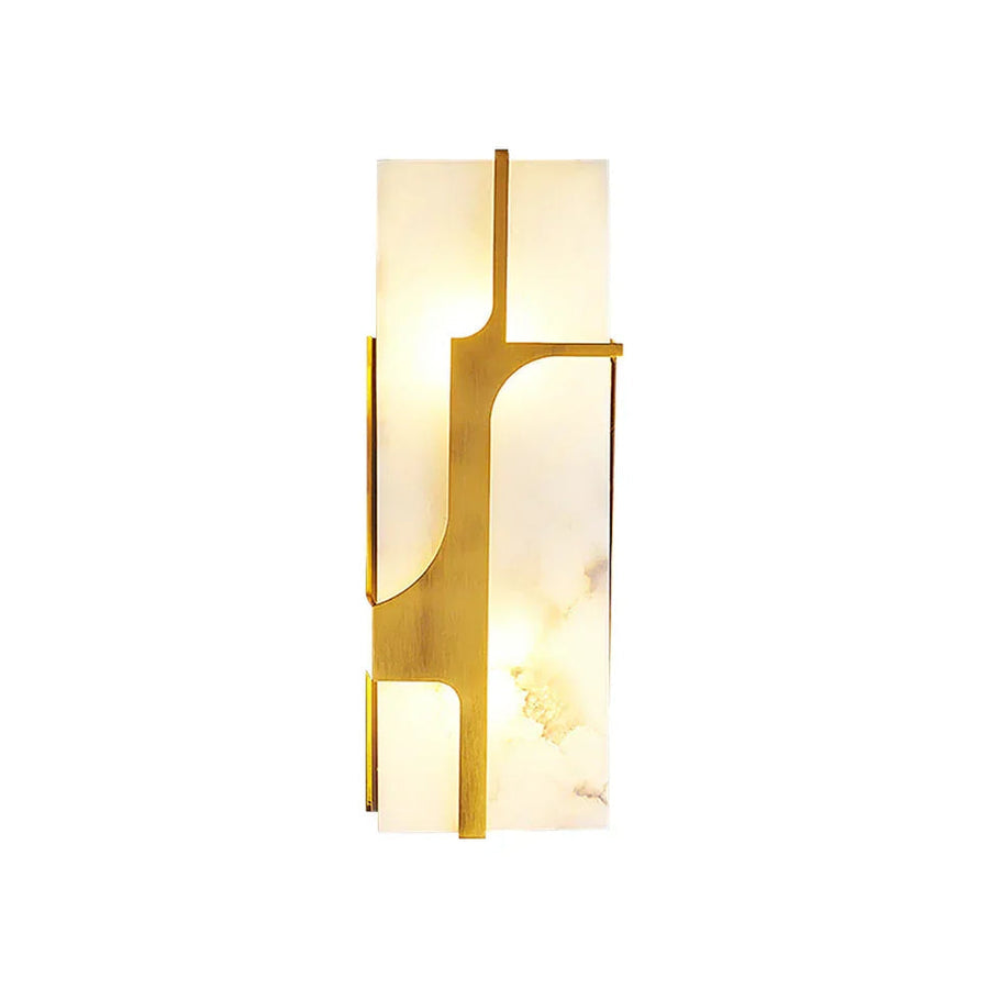Ariel Wall Light in alabaster for Hallway by AUVIELIGHT