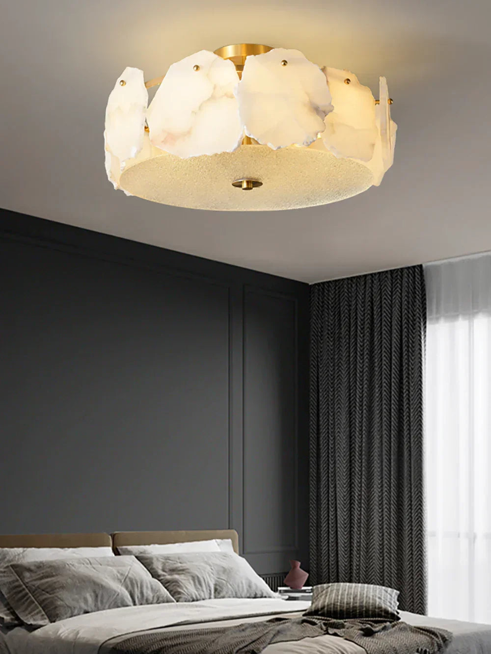 Artze Ceiling Light in alabaster for Living Room by AUVIELIGHT