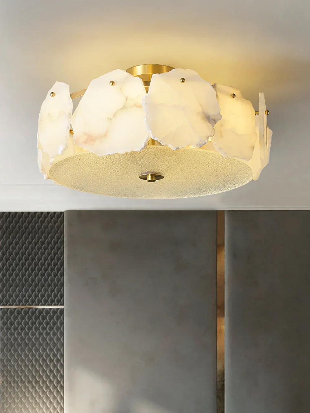 Artze Ceiling Light in alabaster for Living Room by AUVIELIGHT