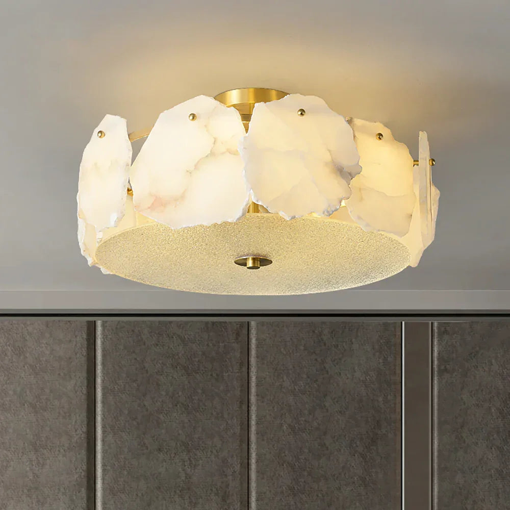 Artze Ceiling Light in alabaster for Living Room by AUVIELIGHT