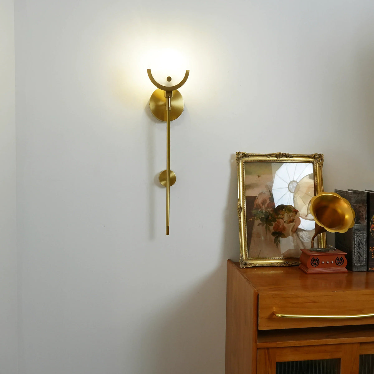 Ava Wall Light in alabaster for Hallway by AUVIELIGHT