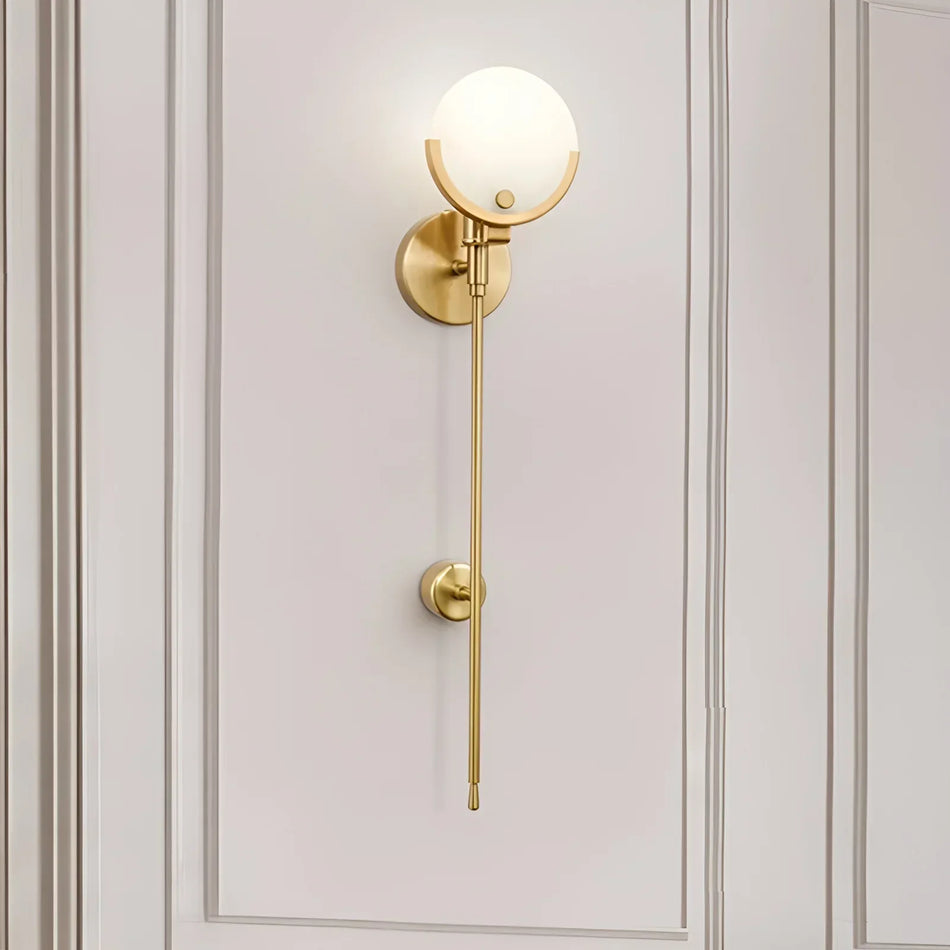 Ava Wall Light in alabaster for Hallway by AUVIELIGHT