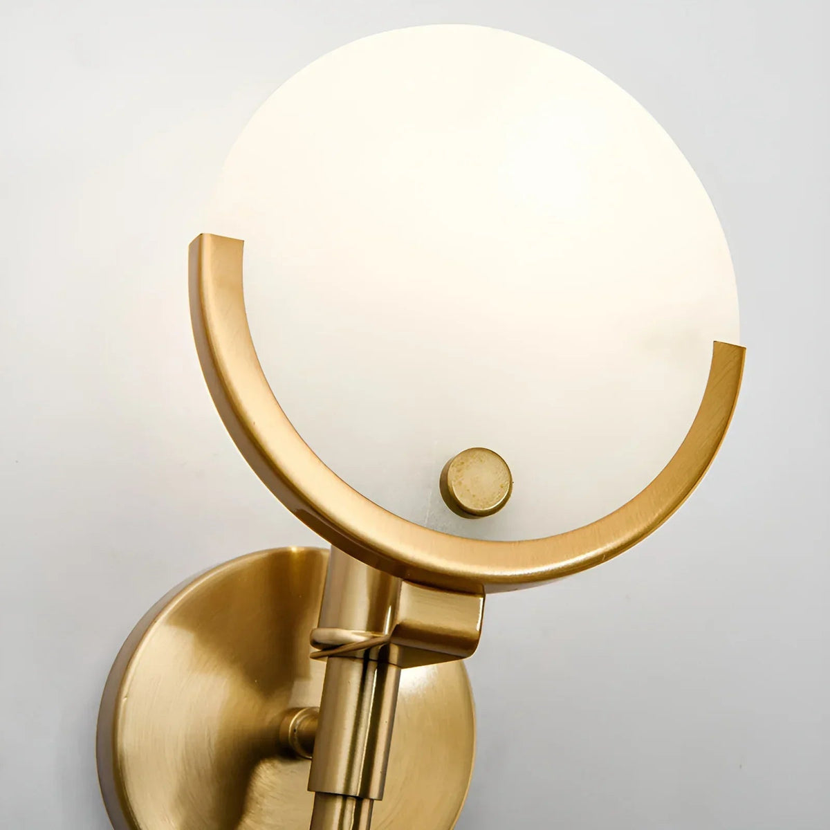 Ava Wall Light in alabaster for Hallway by AUVIELIGHT