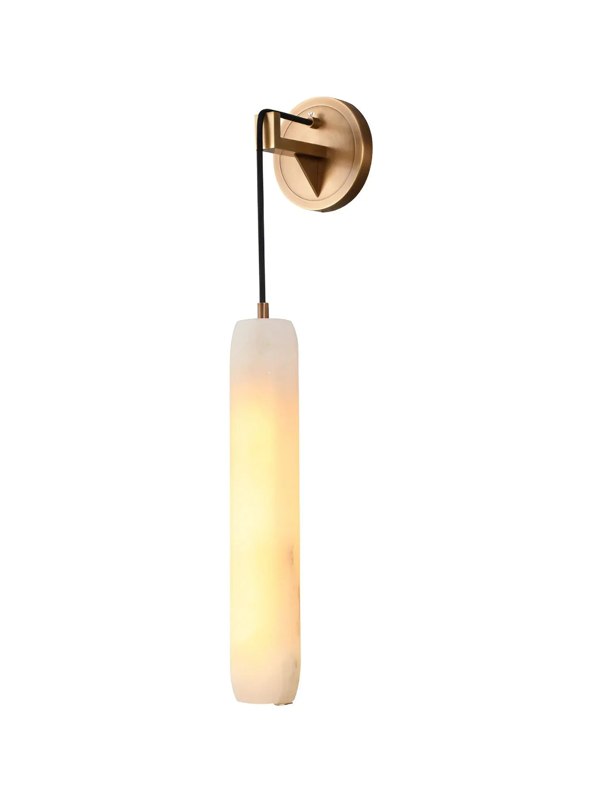 Flute Wall Light in alabaster for Hallway by AUVIELIGHT
