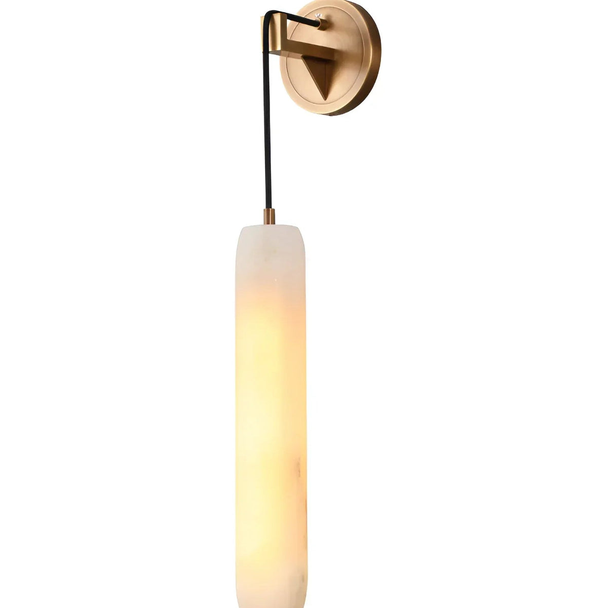 Flute Wall Light in alabaster for Hallway by AUVIELIGHT
