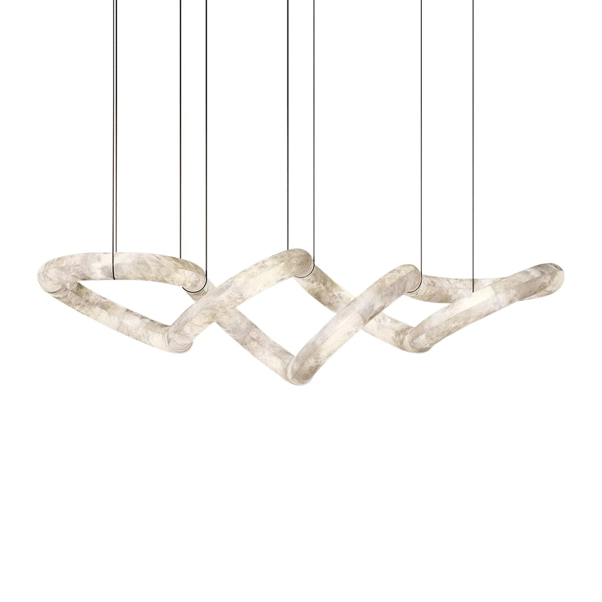 Infinity Chandelier in alabaster for Dining Room by AUVIELIGHT