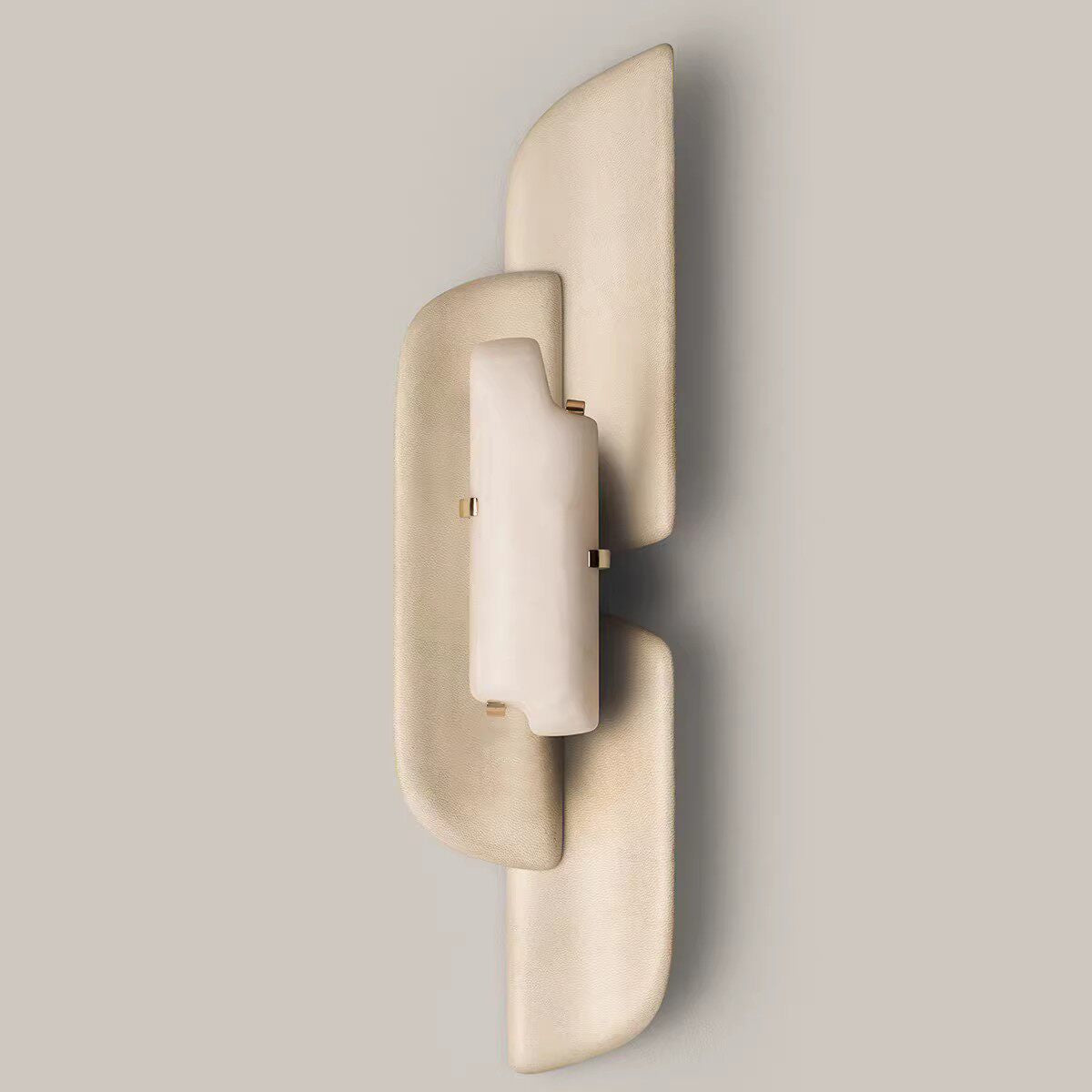 Layered Wall Sconce in alabaster for Hallway by AUVIELIGHT