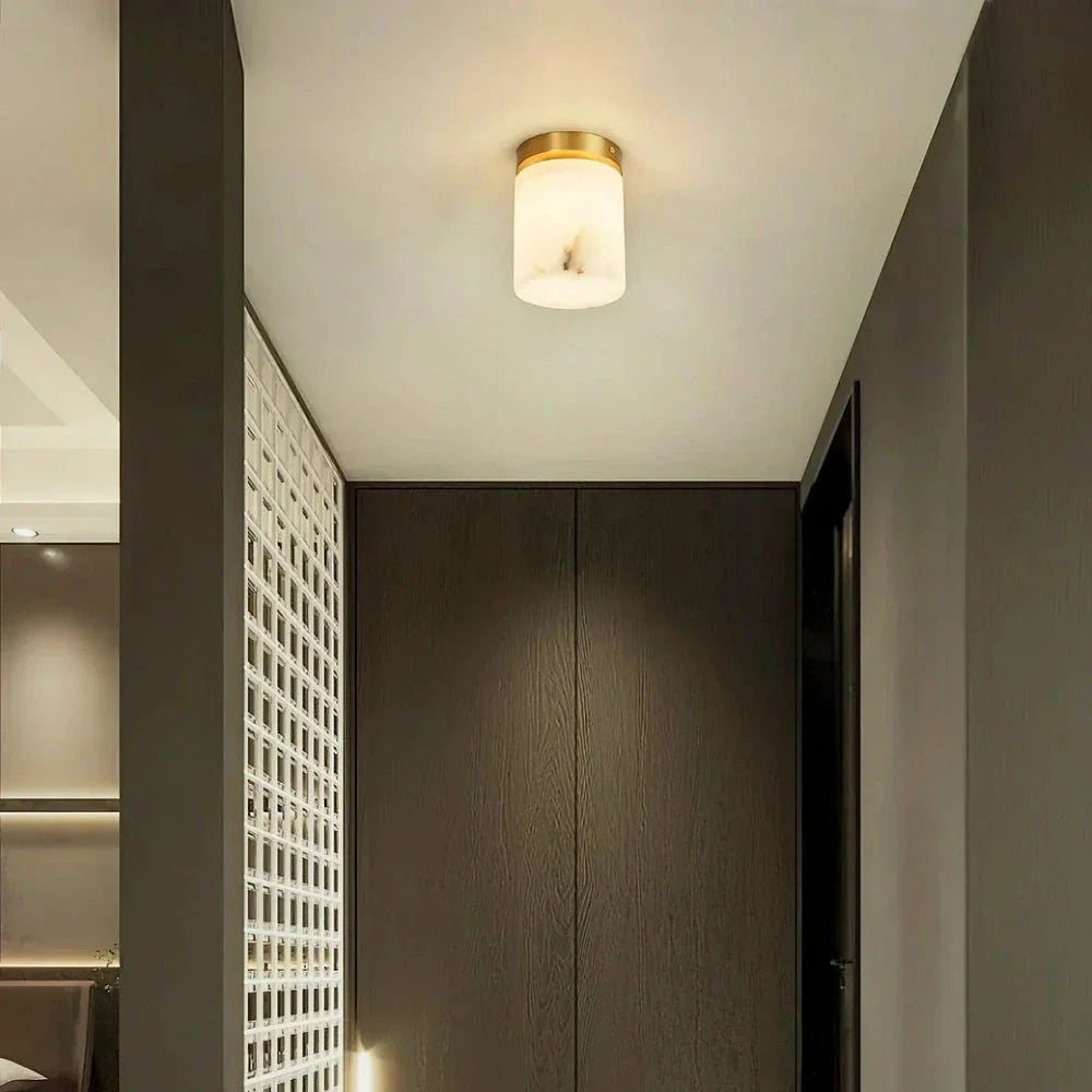 Melange Ceiling Light in alabaster for Living Room by AUVIELIGHT