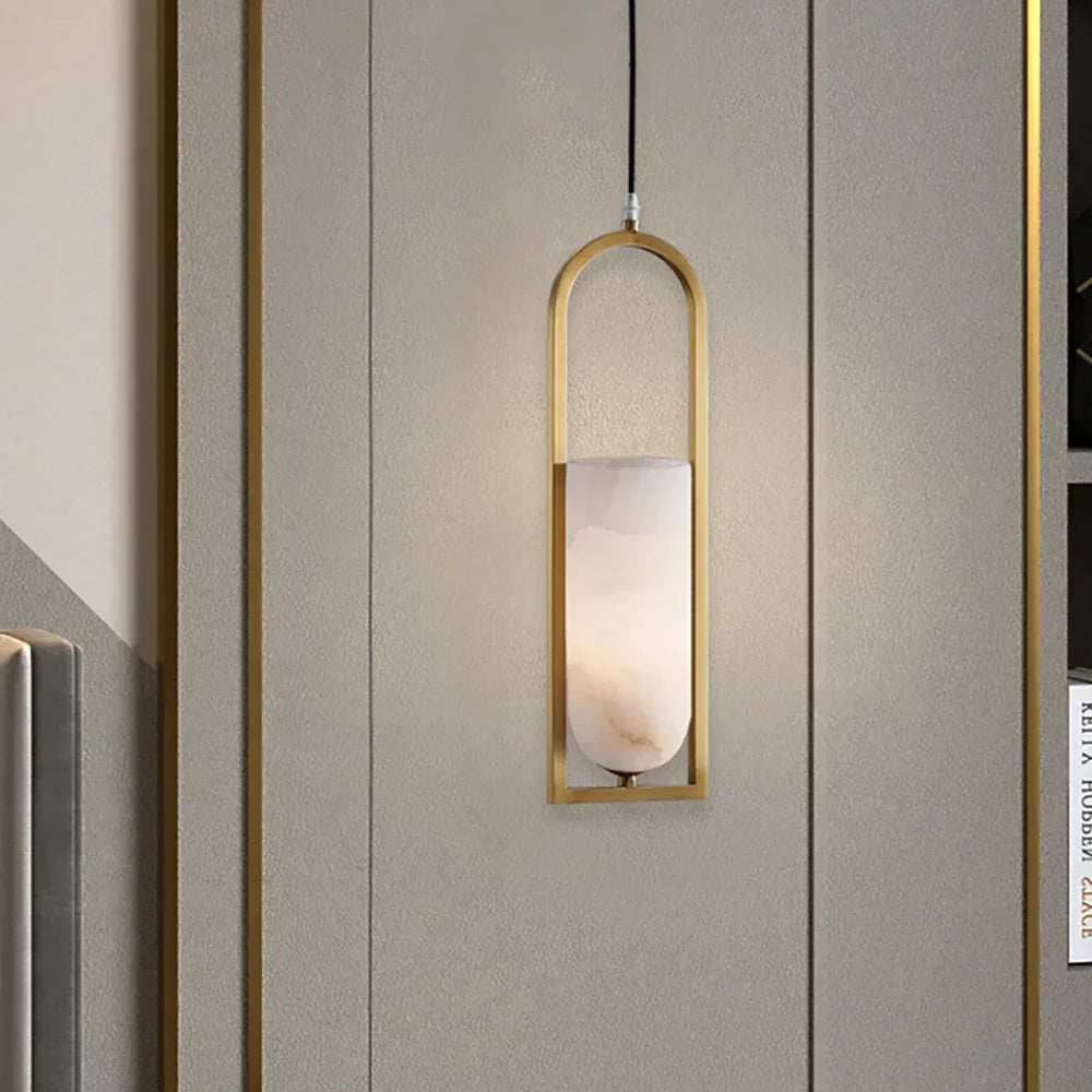 Melange Pendant Light in alabaster for Kitchen Island by AUVIELIGHT