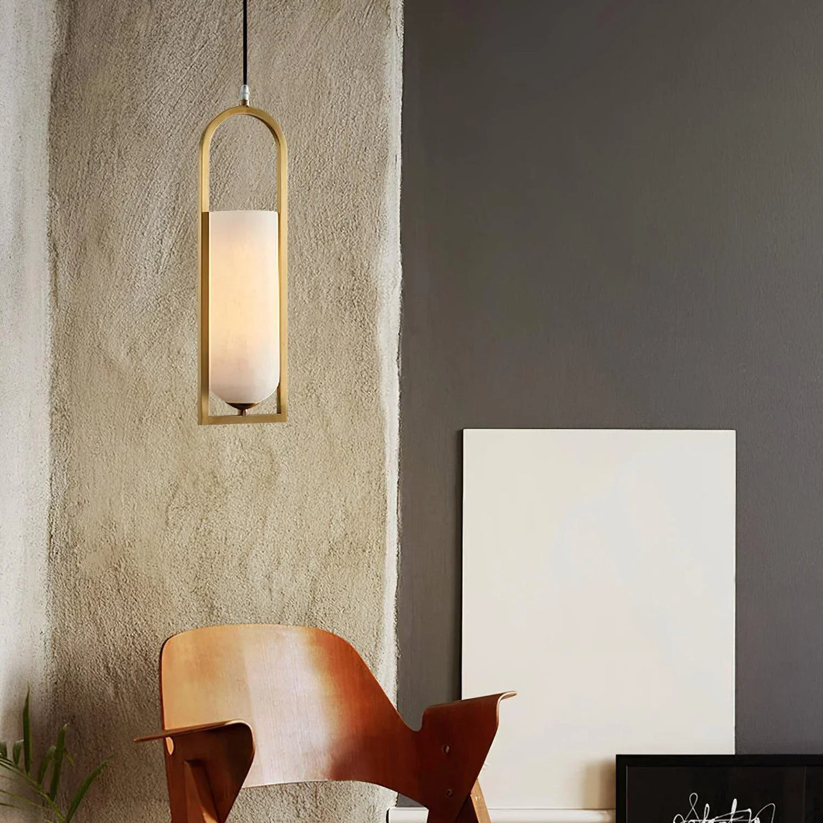 Melange Pendant Light in alabaster for Kitchen Island by AUVIELIGHT